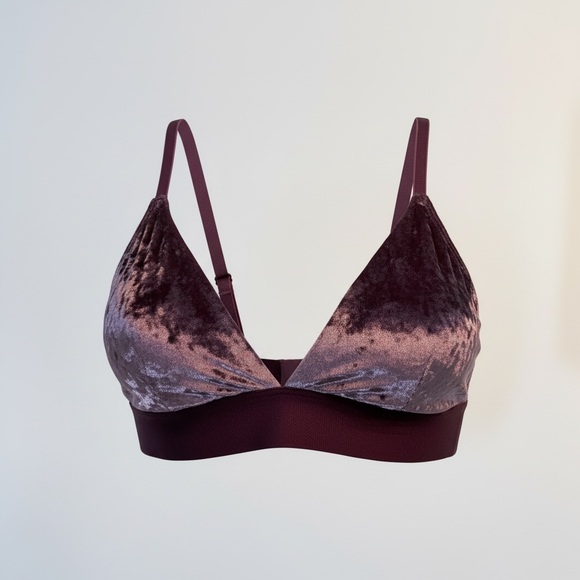 PINK Victoria's Secret Velvet Plum Bralette - Picture 4 of 7